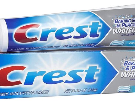 Crest Pasta de dientes de menta fresca (bicarbonato de sodio y blanqueamiento de peróxido con protección contra el sarro) 230G (8,2 Oz) Embalaje Deteriorado Online